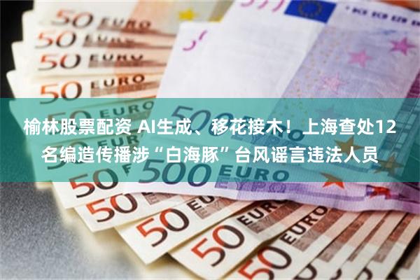 榆林股票配资 AI生成、移花接木！上海查处12名编造传播涉“白海豚”台风谣言违法人员