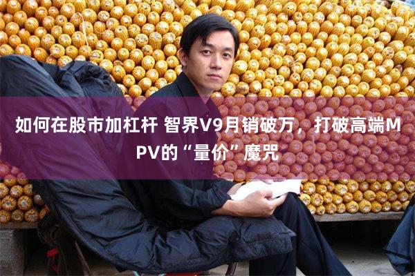 如何在股市加杠杆 智界V9月销破万，打破高端MPV的“量价”魔咒