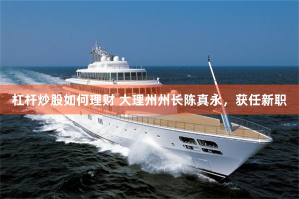杠杆炒股如何理财 大理州州长陈真永，获任新职