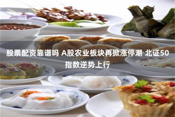 股票配资靠谱吗 A股农业板块再掀涨停潮 北证50指数逆势上行