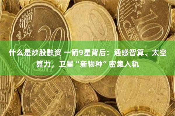 什么是炒股融资 一箭9星背后：通感智算、太空算力，卫星“新物种”密集入轨