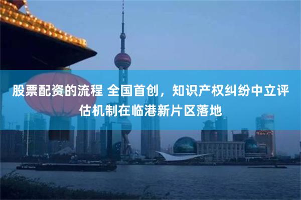 股票配资的流程 全国首创，知识产权纠纷中立评估机制在临港新片区落地
